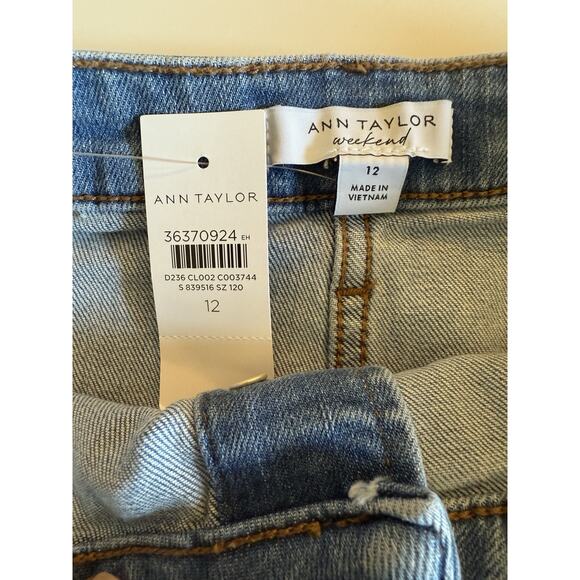 Ann Taylor Weekend Maxi Skirt Women's Blue Jean Denim Size 12 - Picture 5 of 6